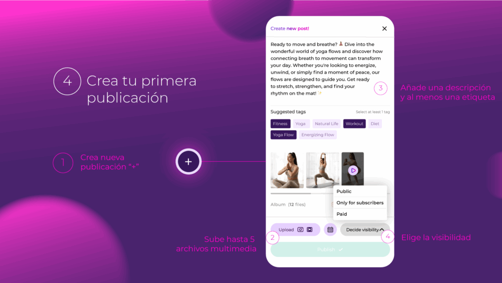 crea tu primera publicación